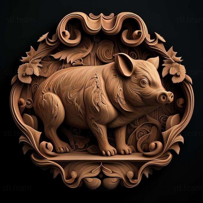 3D модель Свинья (STL)